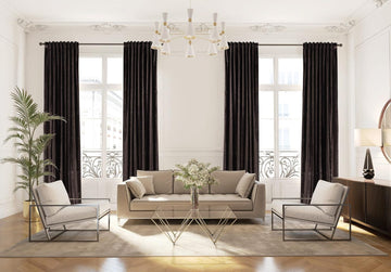 Extra Long Shiny Velvet Curtains Luxury Colors Light Blocking Hang Back Tap 1 Panel Curtain Custom Made Drapes - Made
