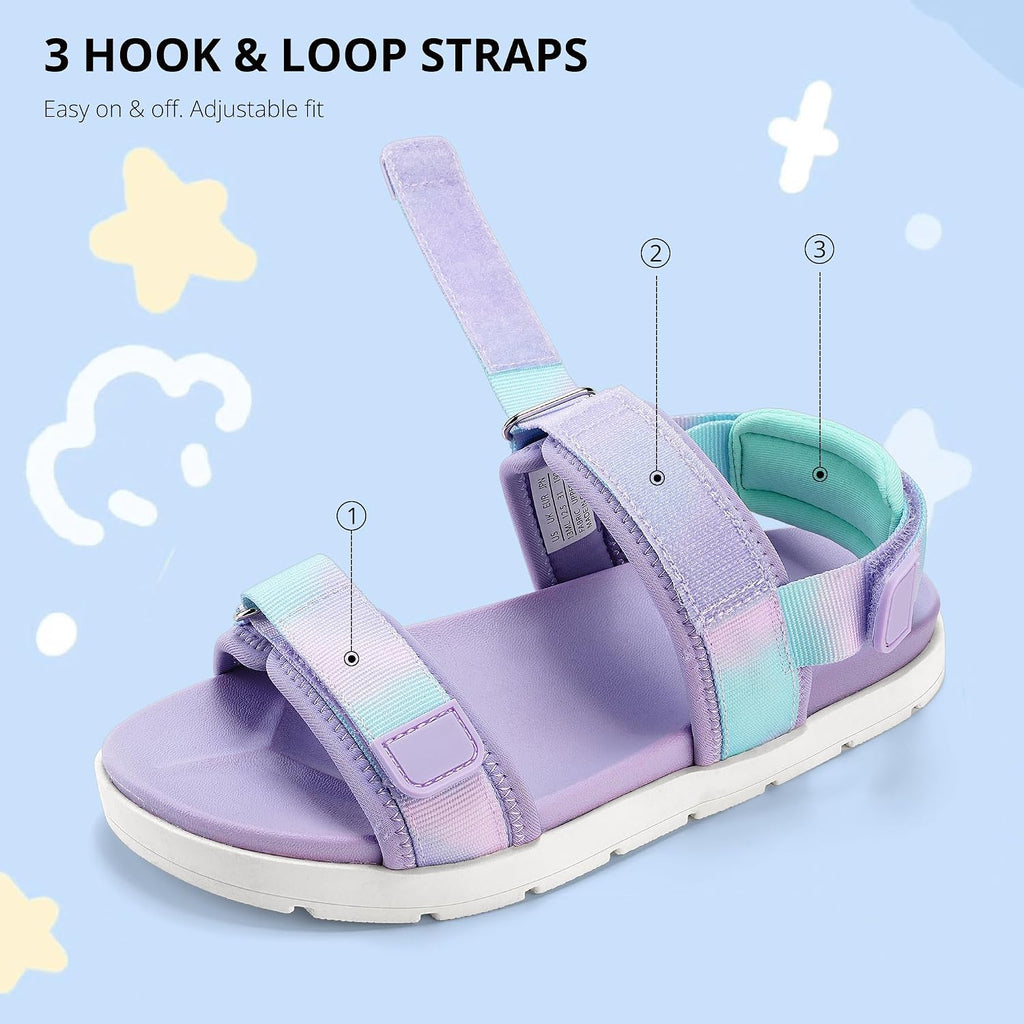 Girls Summer Casual Open-Toe Flat Toddler Kids Sandals