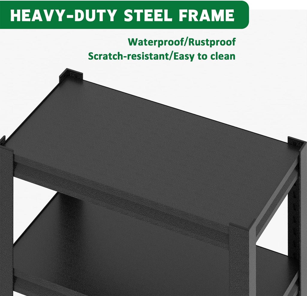 40-50 Gallon Fish Tank Stand Heavy Duty Metal Aquarium Stand, 3-Tier Adjustable Fish Tank Rack, Turtle