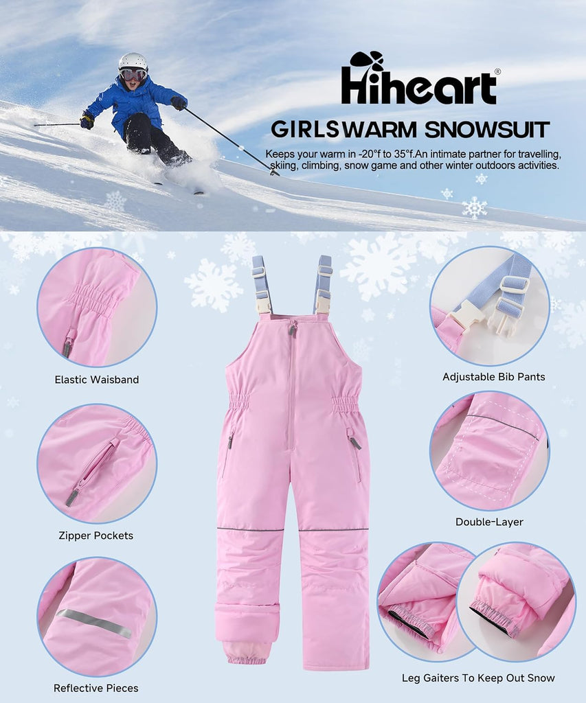 Boys Piece Snowsuit Colorblock Ski Jacket & Bib Overalls Insulated Winter Ski Suit