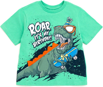 Boys' Birthday Short Sleeve T-Shirt Toddler to Big Kid