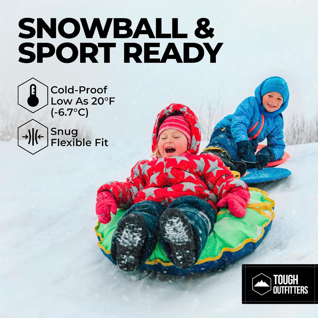 Kids Snow Gloves - Ski & Snowboarding Waterproof Insulated Winter Gloves for Girls, Boys & Toddlers