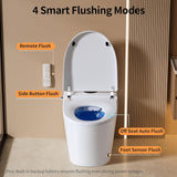 Vipbear Smart Toilet with Built-in Bidet, Bidet Toilet with Heated Seat, Multiple Cleaning Modes