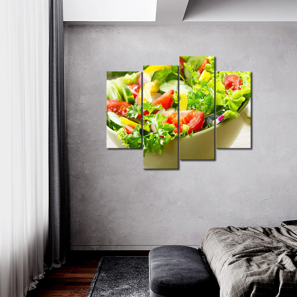 Salad Vegetable Wall Art Food Canvas Kitchen Painting The Picture Print On Canvas Food Pictures Decor Decoration Gift