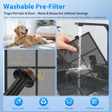 Air Purifiers for Home Large Room Up to 2600 Ft², HEPA Air Purifier with Washable Filter & Air Quali