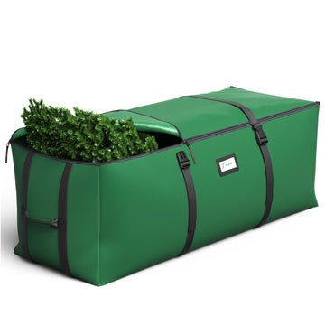 Christmas Tree Storage Bag, Fits Up to 9 Ft Artificial Christmas Tree with Buckle Straps & Dual Zippers & Handles