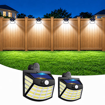 Clip On Solar Lights Outdoor, Motion Sensor Solar Fence Lights