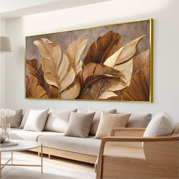 Canvas Wall Art Decor Wall Art Pictures Large Botanical Wall Art paintings Artwork for Wall Decor Brown Modern Wall