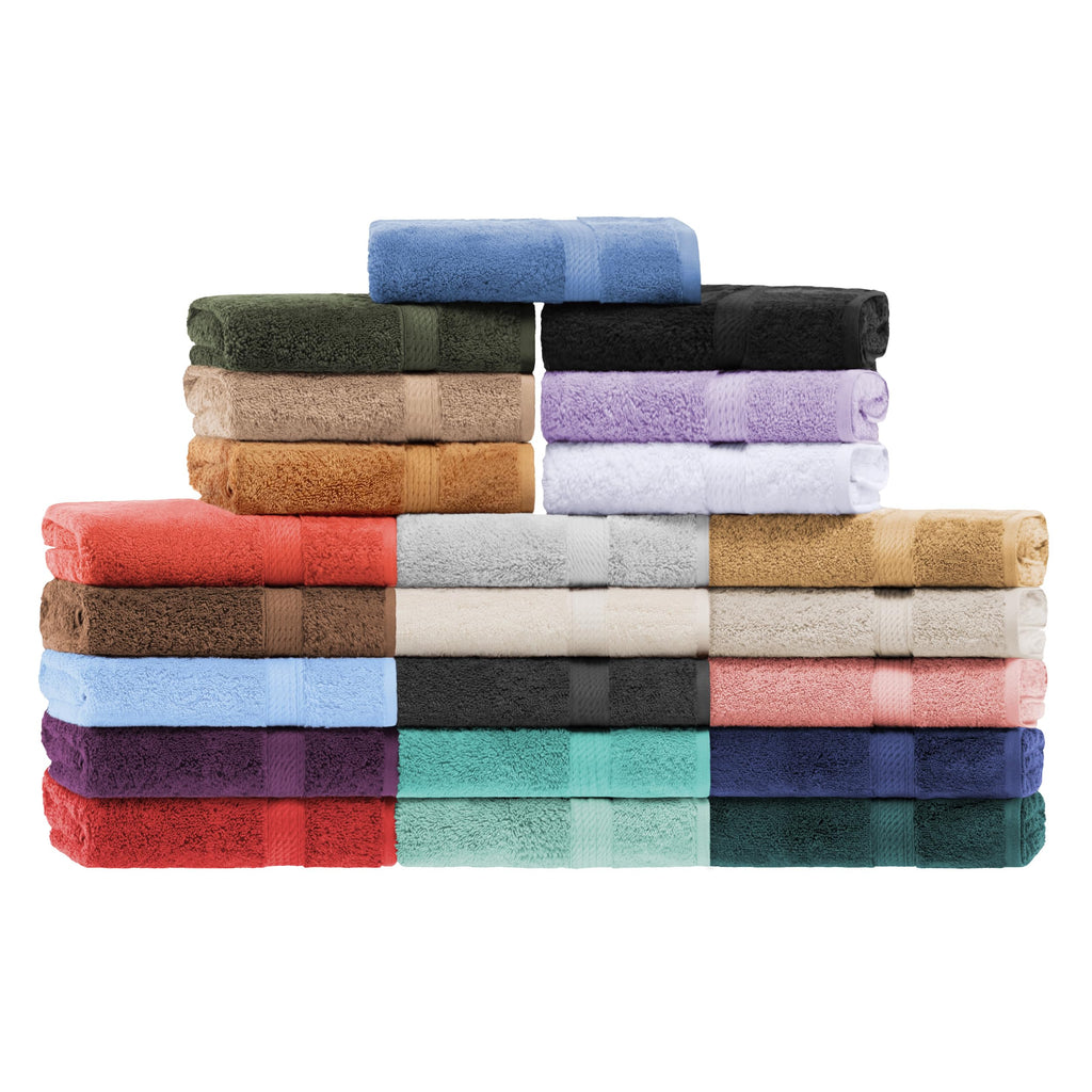 Buckingham Egyptian Cotton Solid 2-Piece Towel Set, Bath Towels, Black