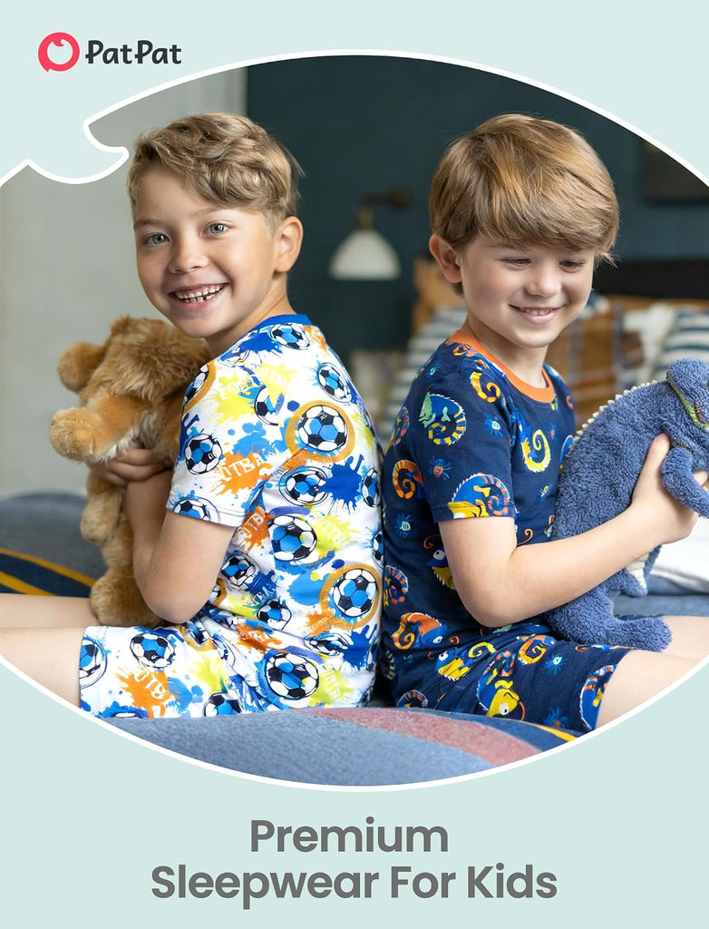Kids Piece Pajama Sets with Bamboo Viscose, Pjs for Toddler Boys