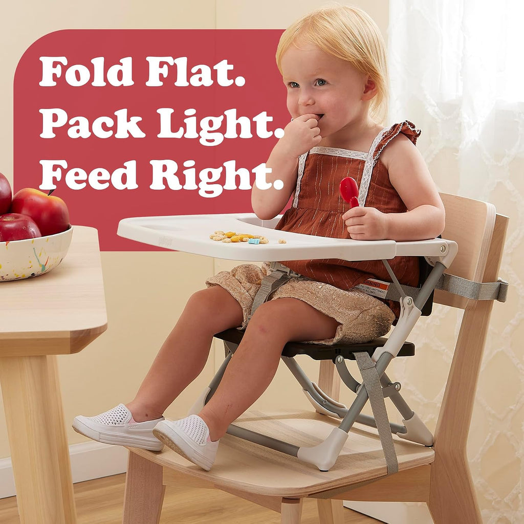 Baby SproutSeat Booster Seat Chair - Portable Folding Design, Travel Baby Beach Essentials, with 3-Point Safety