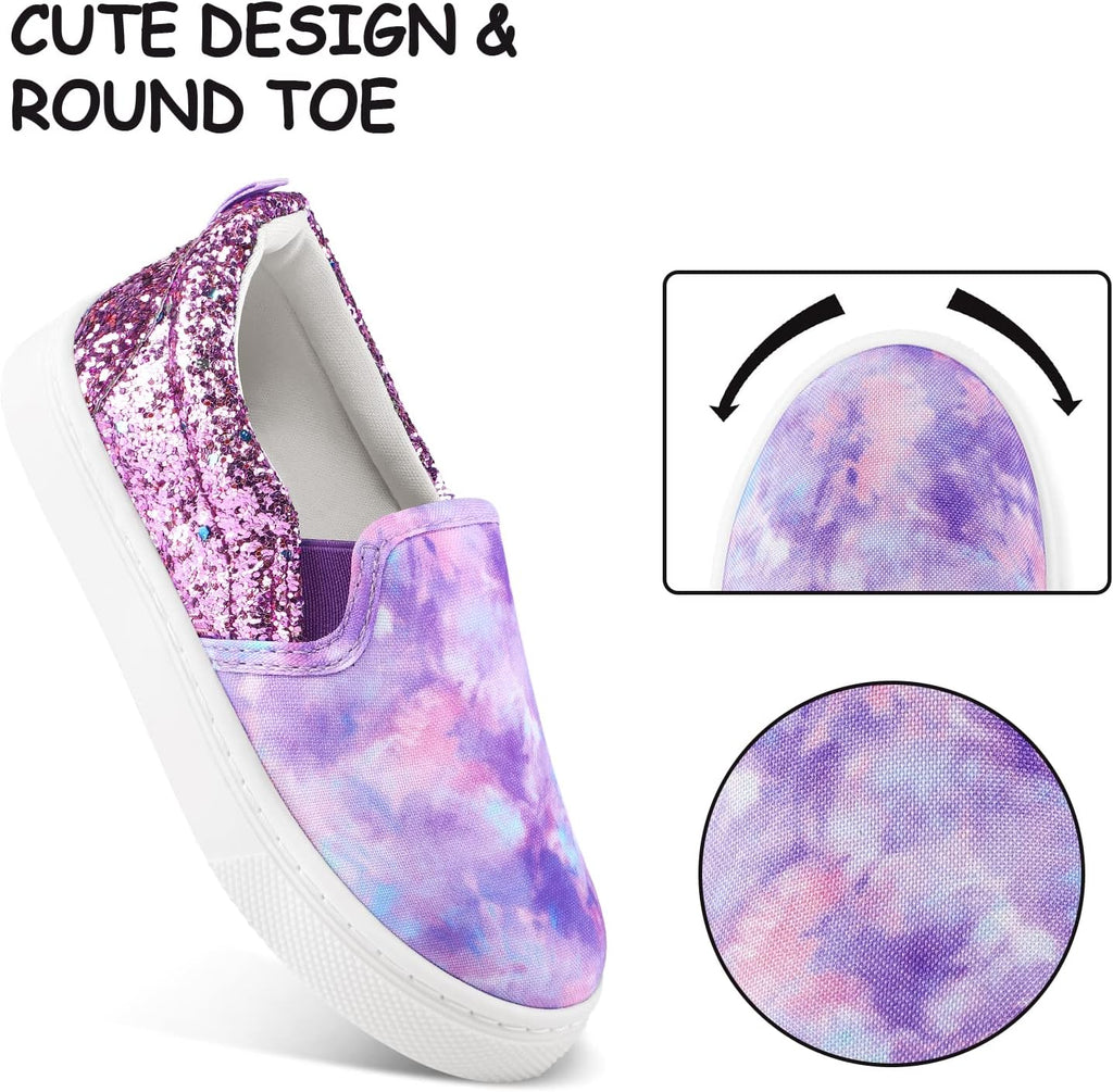 Toddler Sneakers for Girls Boys Slip On Canvas Walking Shoes