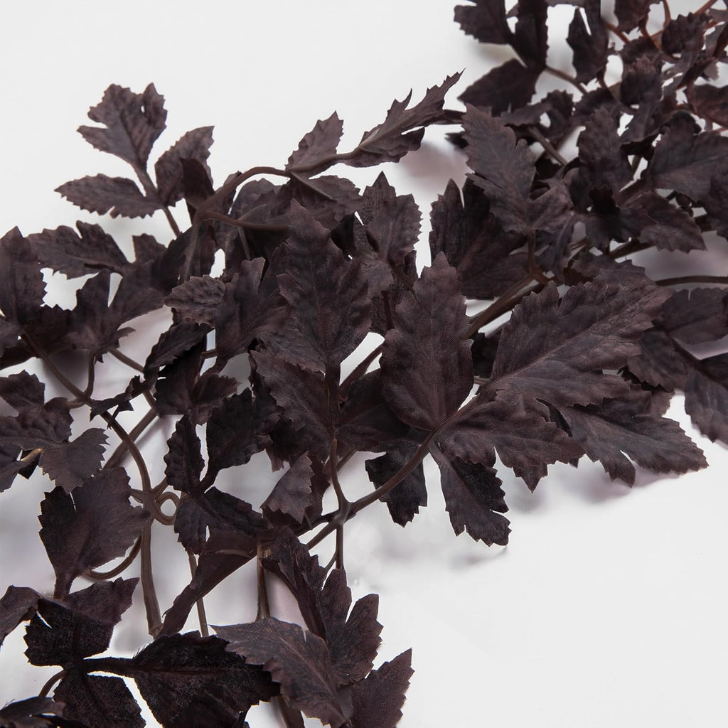 Fall Decor - 6 Ft Plum Cimicifuga Seeded Garland for Mantle Decoration - Set of 6