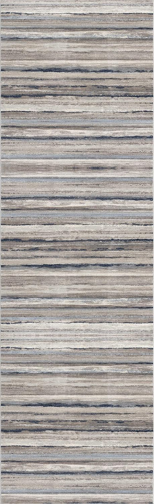 Havana 2' x 8' (2'3" X 8') Scandinavian Indoor Runner Rug, Contemporary, Blue Brown - Entryway, Hallway, Bathroom