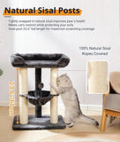 28" Cat Tree, Large Bed for Big Cats, Small Cat Tower with Soft Perch for Window Viewing, Stable Cat Tree Tower