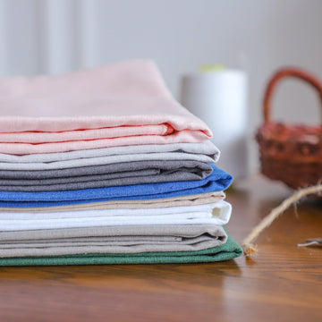 Cotton Linen Fabric 55" Wide 4oz by The Yard, Lightweight Breathable Natural Flax Cotton Blend for Sewing, Crafts