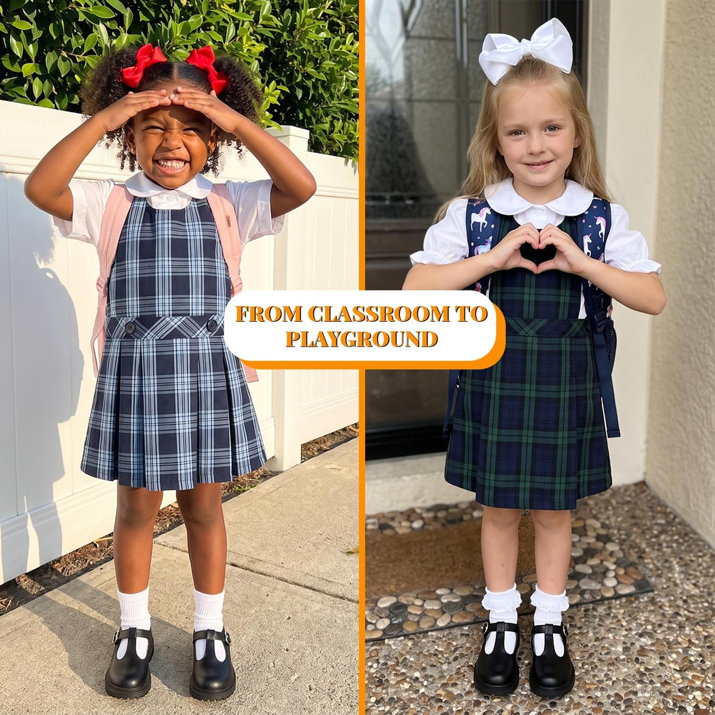 Toddler Mary Jane School Uniform Shoes Comfortable Girls Dress