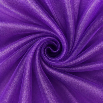 Organza Fabric, 5 Yard, 44" Inch, Purple