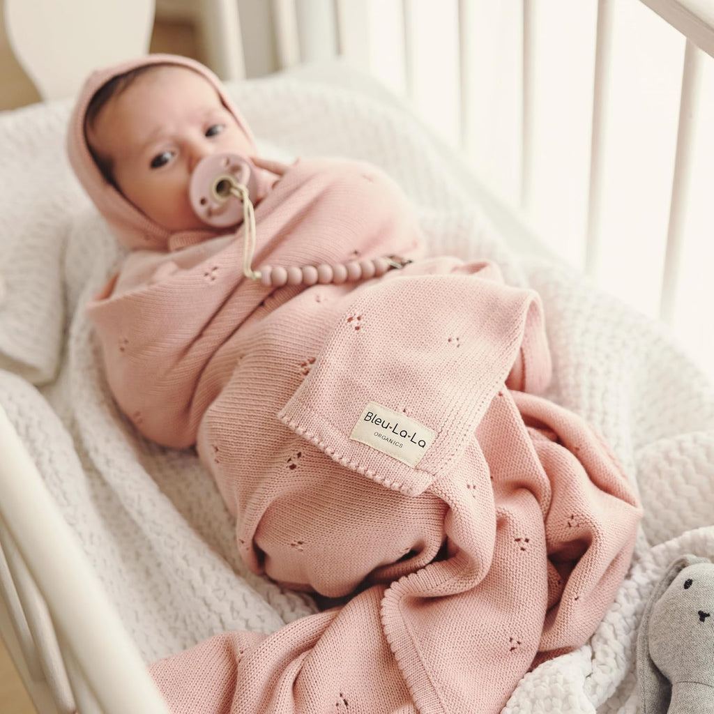 Baby Gift Set - Organic Cotton Newborn Blanket Essentials, Baby Gifts for Girls, Baby Gift Set, Baby Girl Shower