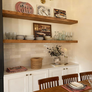 60 Inches Long Walnut Floating Shelves