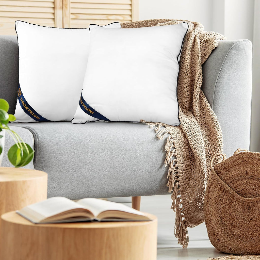 18x18 Throw Pillow Inserts, Decorative Pillows - Set of 2