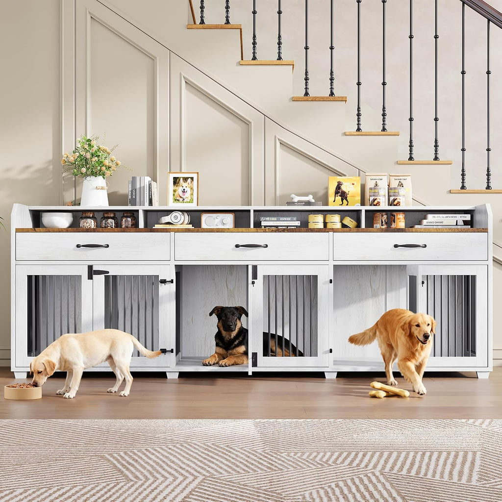 Dog Crate Furniture, Multi-Functional TV Stand with Storage