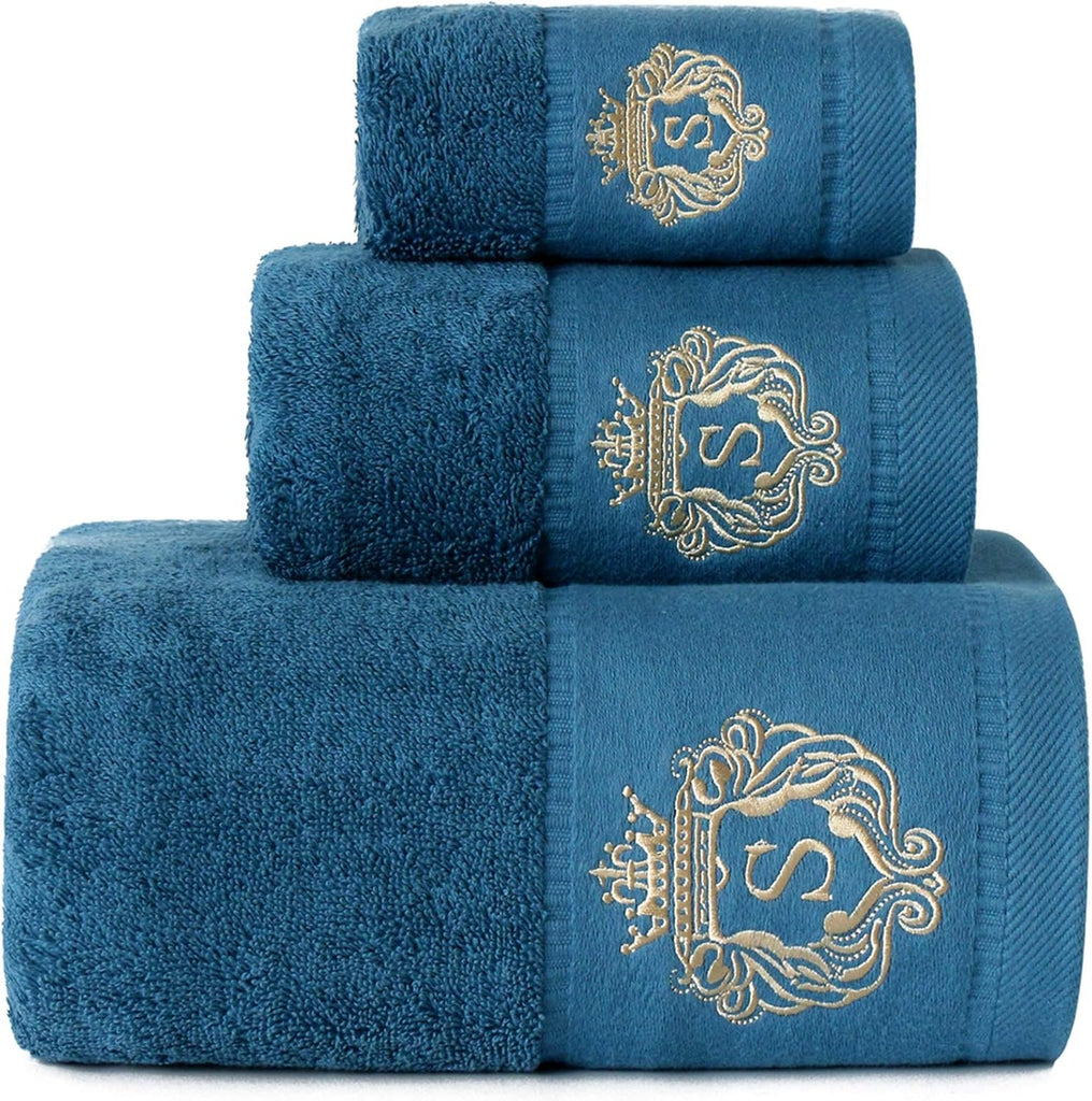 Premium 100% Pure Cotton Bath Towel Luxury Hotel & Spa Bathroom Hand Towels Embroidery Washcloth Decoration Bath