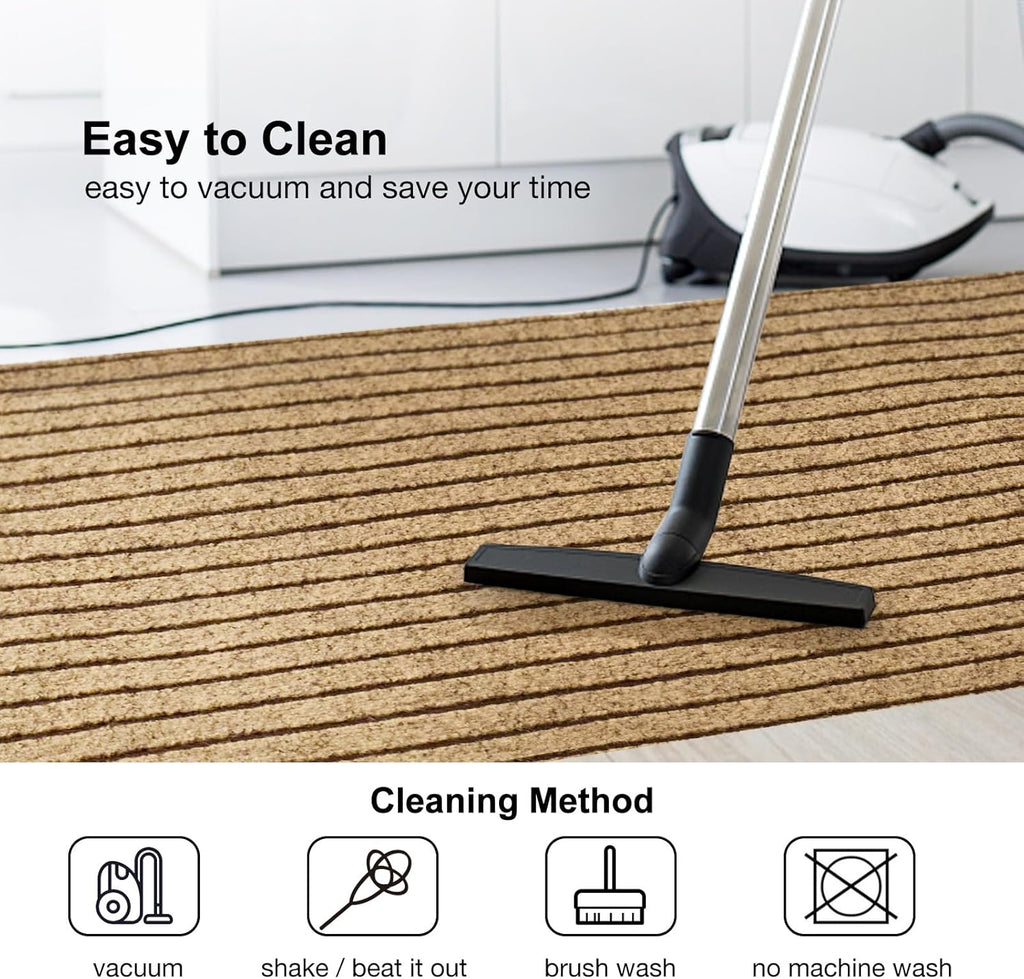 2Ft x 6Ft Outdoor Runner Rug Non Slip Carpet Runner Rubber Backing