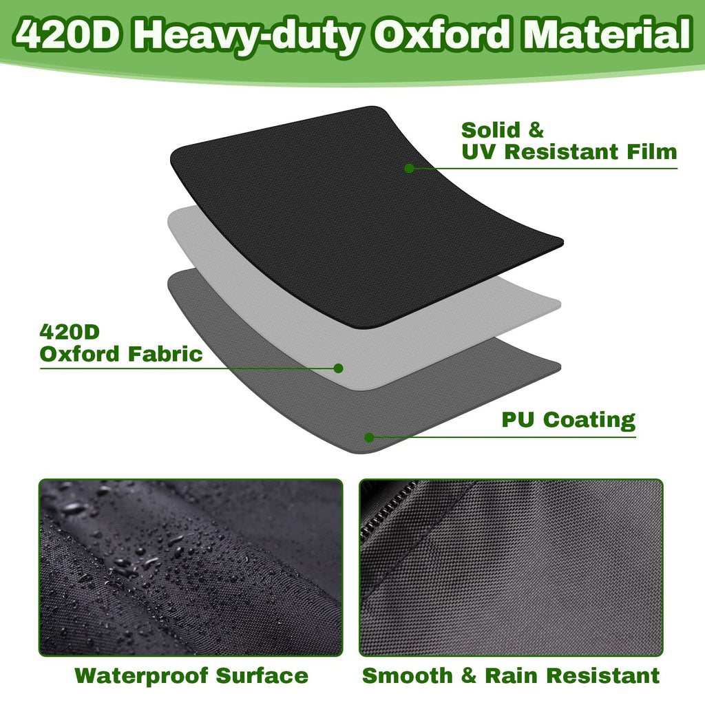 Patio Heater Cover, 420D Lamp Outdoor Cover for Standing Heater