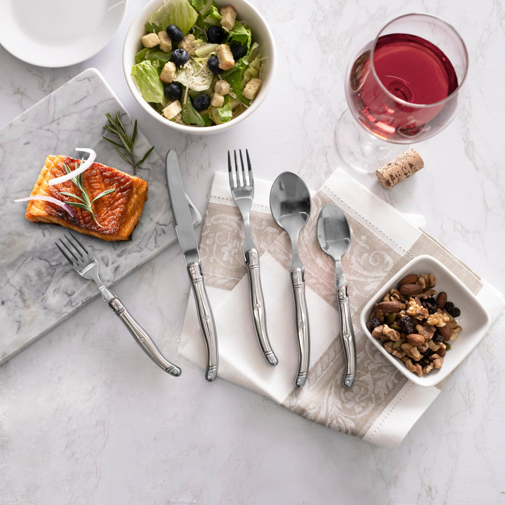 Laguiole Connoisseur 20-Piece Stainless-Steel Flatware Set