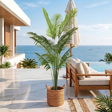 7ft Artificial Palm Tree Artificial Tree Indoor/Outdoor Decor