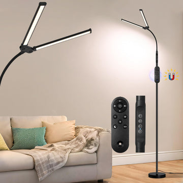 Indoor Floor Lamp for Eye Protection, and Brightness Adjustable, Remote Control and Touch Control