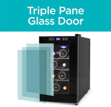 BD60026 Wine Cellar with LED Display (8-Bottle Capacity)