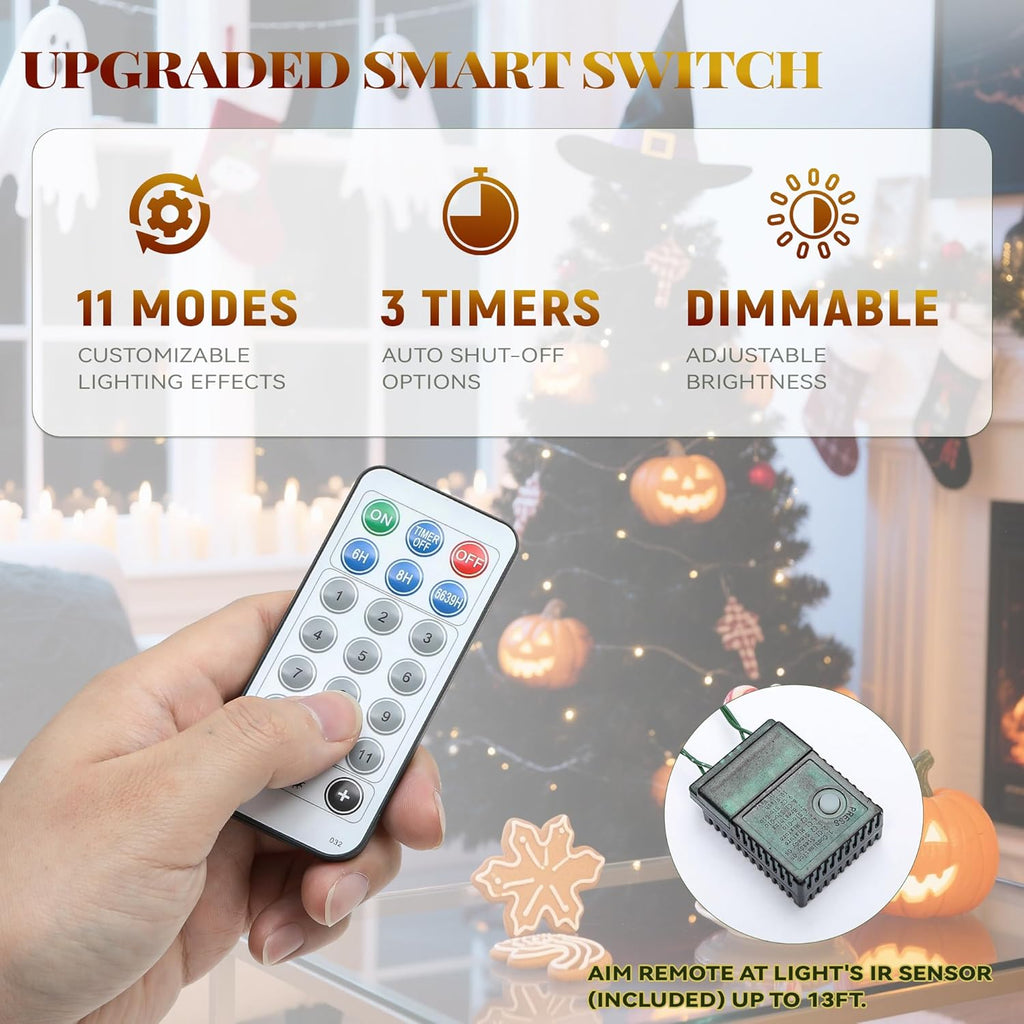 Prelit Black Pencil Christmas Tree with Remote