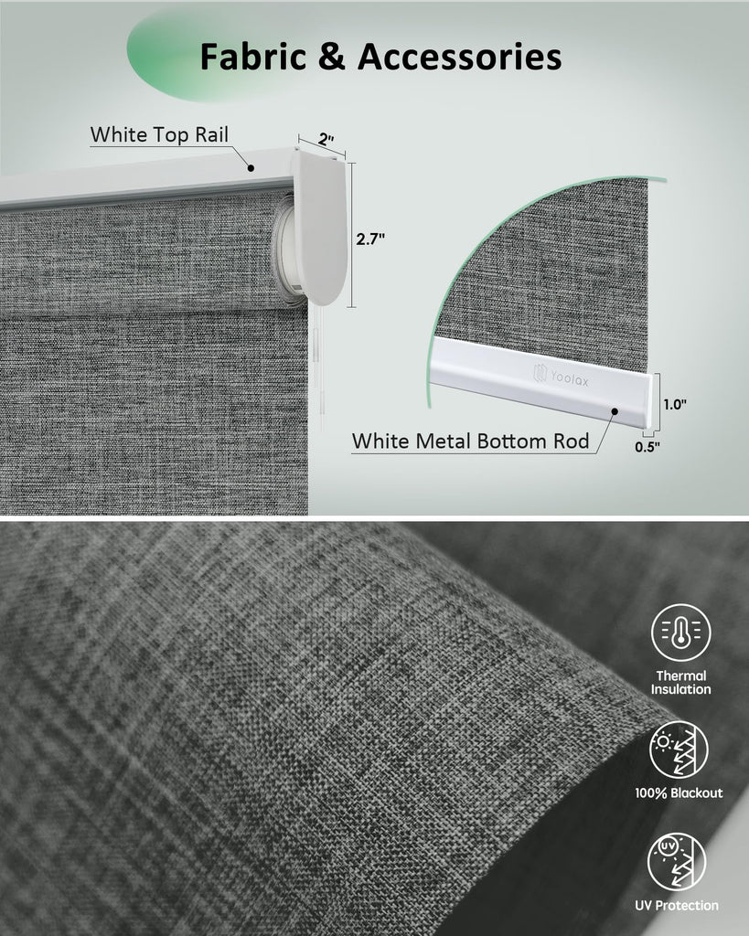 Motorized Blinds App Control, Ashfall Gray