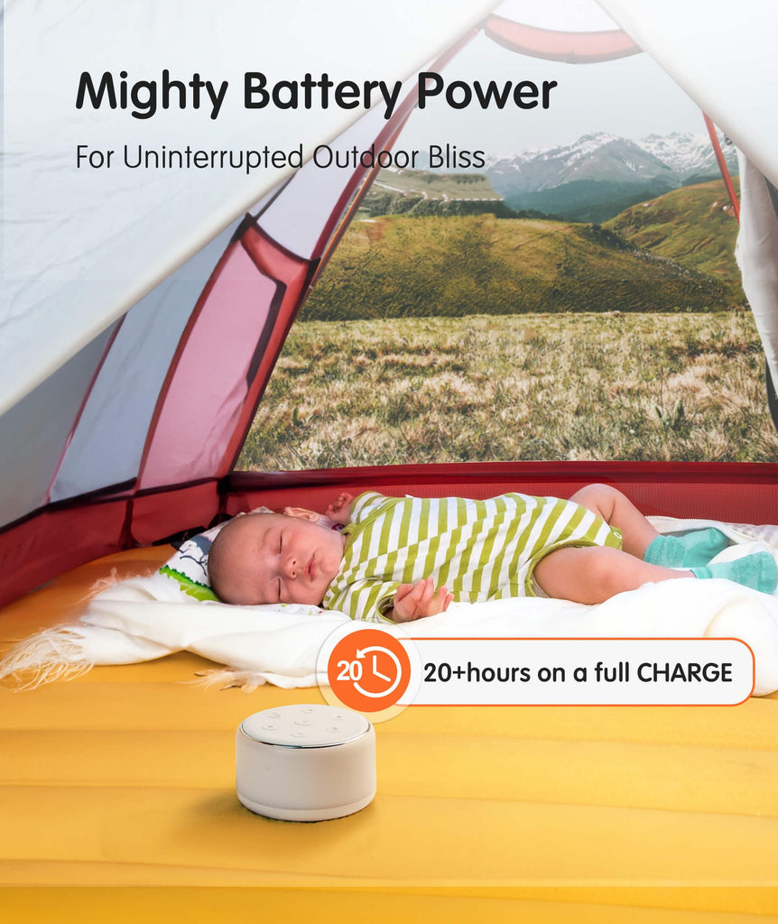 Rechargeable White Noise Sound Machine Baby with Night Light