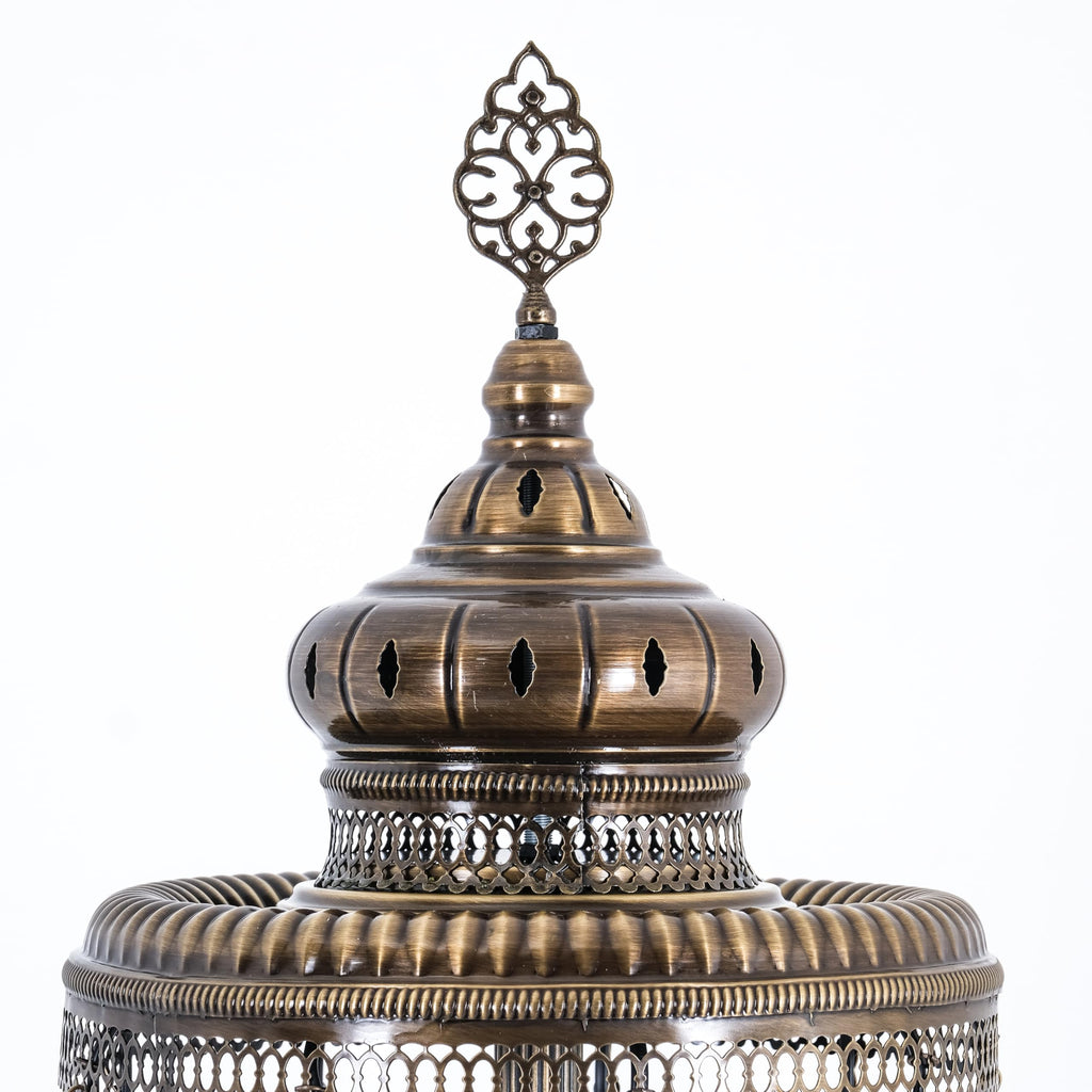 Turkish Mosaic Floor Lamp, 5 Globe Boho Lighting, Green