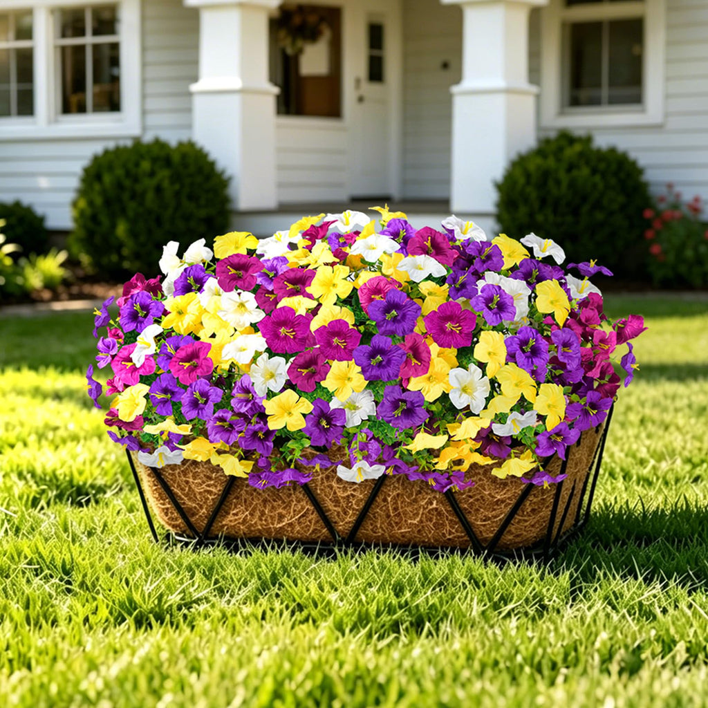 20 Bundles Artificial Fake Fall Flowers for Outdoors, UV Resistant