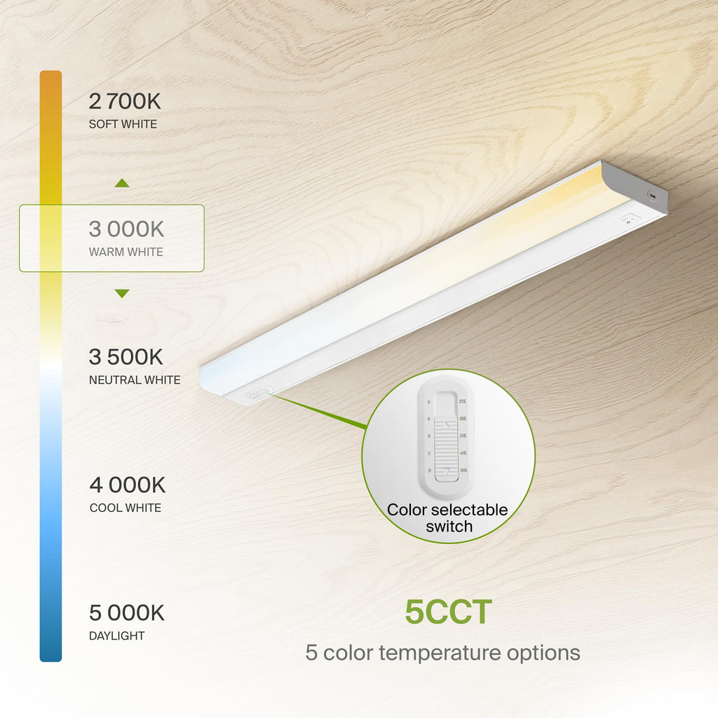 LED Under Cabinet Lighting Hardwired, 32 Inch 16W