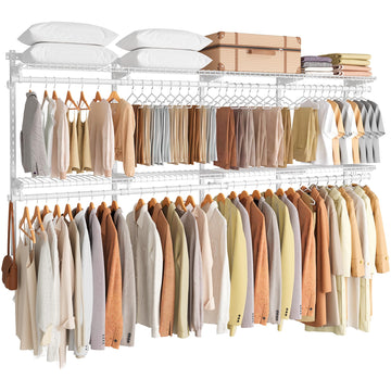 Closet System, Closet Insert Organizer, 6-8 ft Closet Shelves