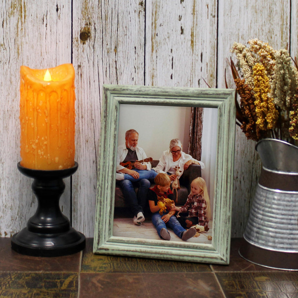 8x6 Picture Frame Made of Solid Wood High Definition Glass Rustic Antique Designs Small Photo Frame for Tabletop