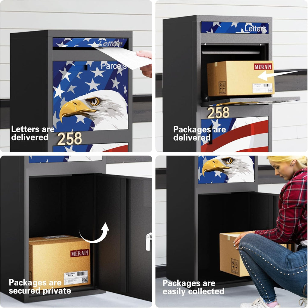 Patriot Heavy-Duty Parcel Fortress - Max Security Anti-Theft Delivery Box with Lock