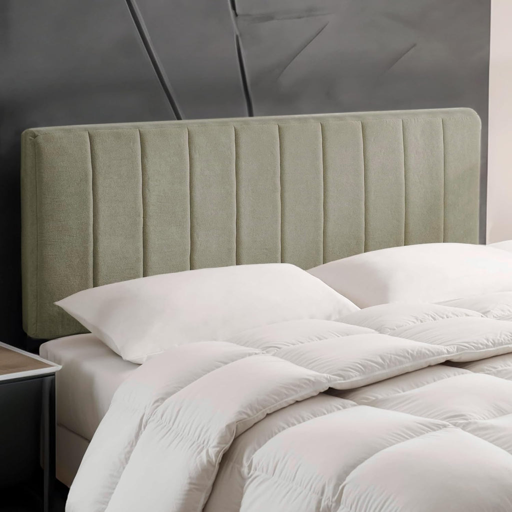Upholstered King Headboard - Easy Assemble Channel Stitched Headboard King Bed