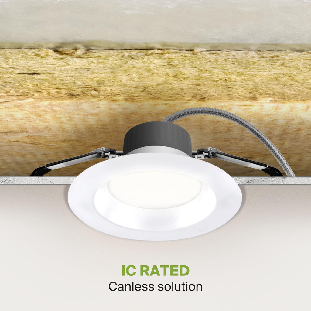 4 Pack 8 Inch 30W Commercial Canless LED Downlight