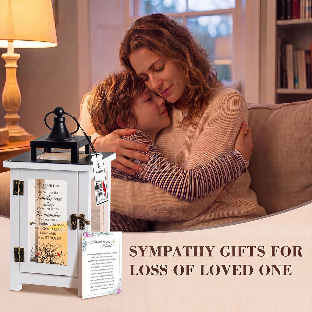 Memorial Lantern for Loss of Loved One, Sympathy Gifts