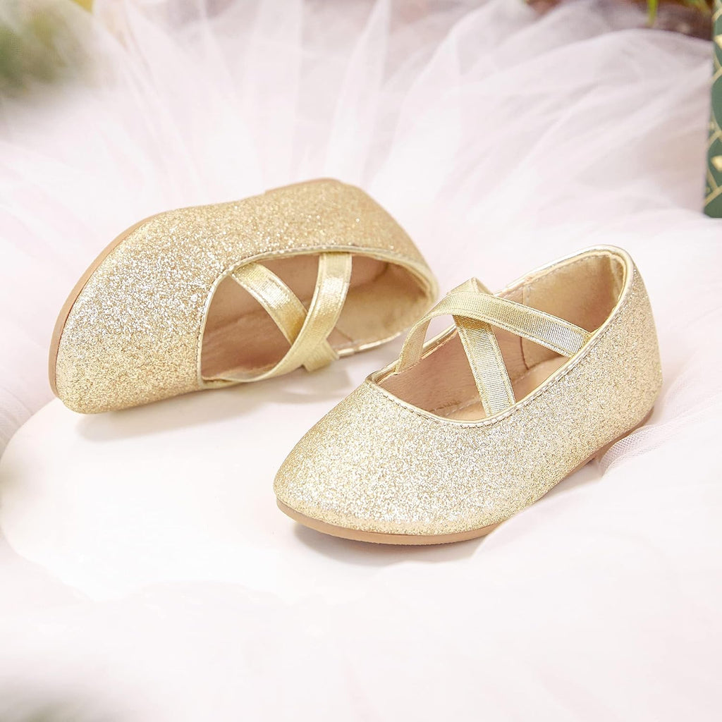 Toddler Little Flower Girls Dress Shoes Princess Mary Jane Flats
