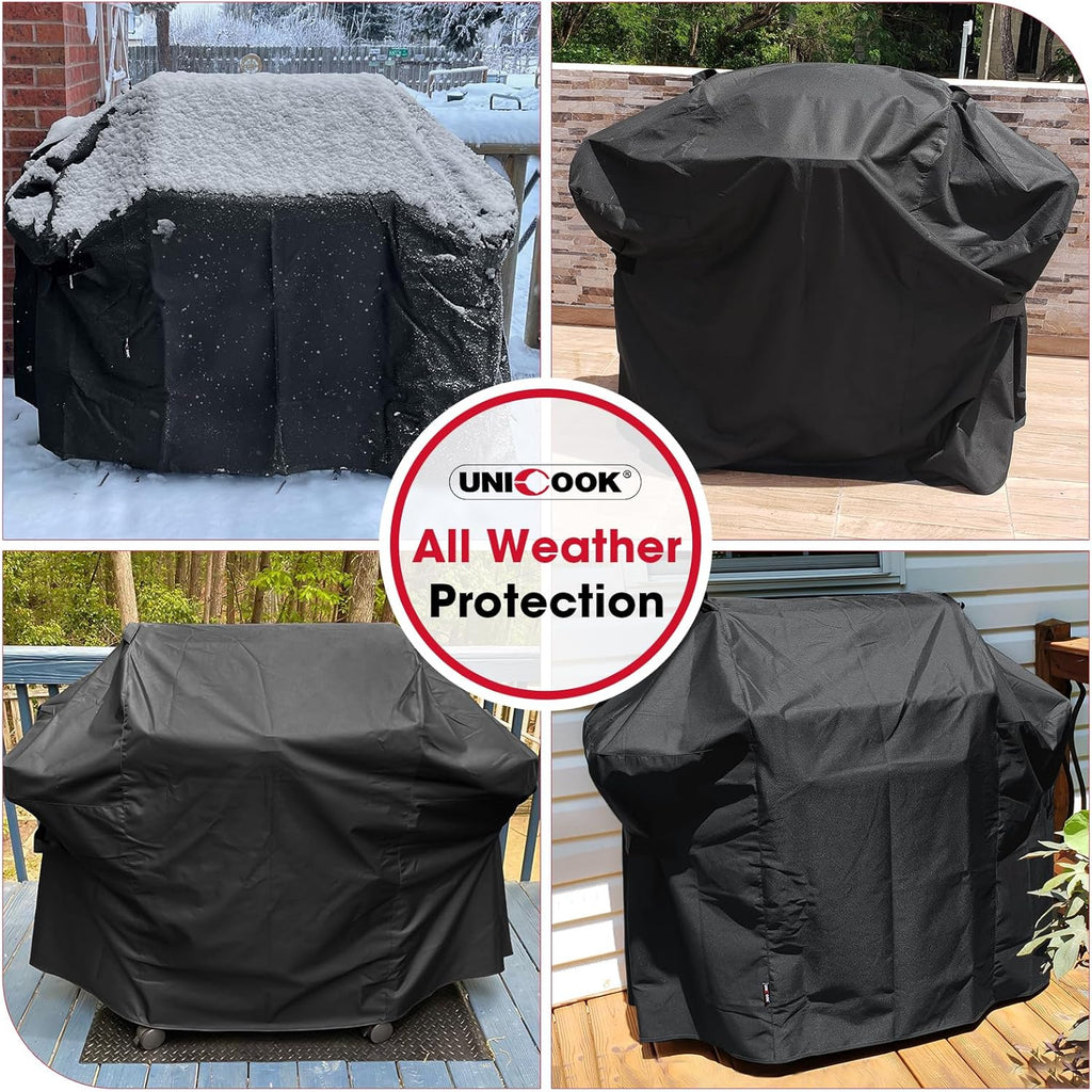 58 Inch Grill Cover for Weber Genesis II, LX 300 Series and Genesis 300 Series Gas Grills, Heavy Duty Waterproof Fade