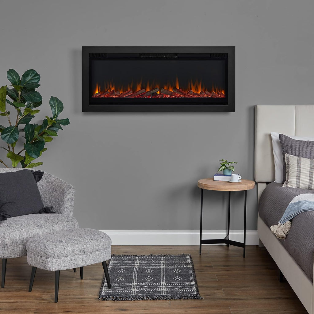 49" Wall-Mount or Recessed Electric Fireplace Insert
