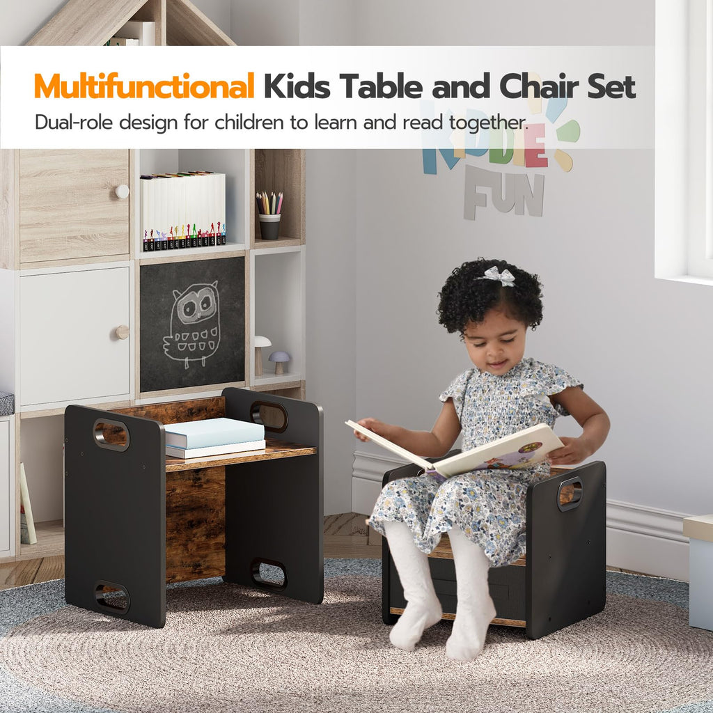 Weaning Table and Chair Set, Toddler Table and Chair Set, Furniture for Kids 1-3 Year Old, Kids Table and Chair for