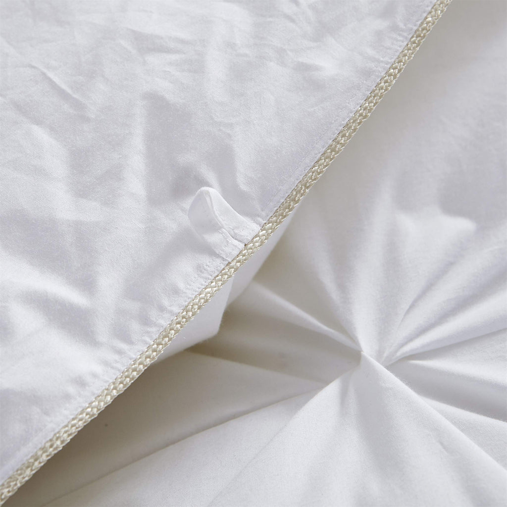Luxurious Heavy King Size Goose Down Comforter Duvet Insert, Classic Pinch Pleat Style, 70 oz Fill Weight, 100%